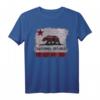 Kalifornien Republik Flagge Distressed Bär T-Shirt - Vintage Retro Design, Souvenir für Kalifornien-Liebhaber und Urlaubserinnerungen