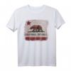 Kalifornien Republik Flagge Distressed Bär T-Shirt - Vintage Retro Design, Souvenir für Kalifornien-Liebhaber und Urlaubserinnerungen
