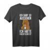 Ich Darf So Aussehen Nachtschicht Bär Kaffee T-Shirt - Humorvolles Geschenk für Nachtschichtarbeiter und Kaffeeliebhaber