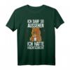 Ich Darf So Aussehen Nachtschicht Bär Kaffee T-Shirt - Humorvolles Geschenk für Nachtschichtarbeiter und Kaffeeliebhaber
