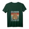Damen Ich Hasse Morgenmenschen T-Shirt mit V-Ausschnitt – Lustiges Kaffee-Motiv für Morgenmuffel Frauen