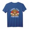 Schere Stein Paar Bier T-Shirt - Lustiges Vintage Bier Motiv mit Bär, perfekt für Bierliebhaber & Partygänger