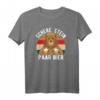 Schere Stein Paar Bier T-Shirt - Lustiges Vintage Bier Motiv mit Bär, perfekt für Bierliebhaber & Partygänger