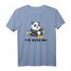Gym Panda Muskeltrainer Bulking Gebäude Bär Work Out T-Shirt – Motivationsshirt für Bodybuilder & Fitness-Enthusiasten