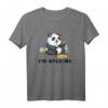 Gym Panda Muskeltrainer Bulking Gebäude Bär Work Out T-Shirt – Motivationsshirt für Bodybuilder & Fitness-Enthusiasten