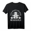 Yoga Bearable Bär Meditation Pilates Reiki Sport Fitness T-Shirt – Lustiges Geschenk für Yogis, Spirituelle & Meditationsliebhaber zu Weihnachten & Geburtstag