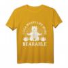 Yoga Bearable Bär Meditation Pilates Reiki Sport Fitness T-Shirt – Lustiges Geschenk für Yogis, Spirituelle & Meditationsliebhaber zu Weihnachten & Geburtstag