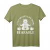 Yoga Bearable Bär Meditation Pilates Reiki Sport Fitness T-Shirt – Lustiges Geschenk für Yogis, Spirituelle & Meditationsliebhaber zu Weihnachten & Geburtstag