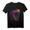 Bunter Grizzly Bär T-Shirt – Natur- und Bärenliebhaber Geschenk mit stilisiertem Grafikdesign