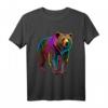 Bunter Grizzly Bär T-Shirt – Natur- und Bärenliebhaber Geschenk mit stilisiertem Grafikdesign
