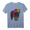 Bunter Grizzly Bär T-Shirt – Natur- und Bärenliebhaber Geschenk mit stilisiertem Grafikdesign