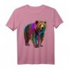 Bunter Grizzly Bär T-Shirt – Natur- und Bärenliebhaber Geschenk mit stilisiertem Grafikdesign