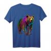 Bunter Grizzly Bär T-Shirt – Natur- und Bärenliebhaber Geschenk mit stilisiertem Grafikdesign