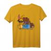 Hase und Bär Lustiges T-Shirt - Honigbank Überfall mit Spruch, Perfekt als Geschenk für Tier- und Humorliebhaber