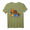 Hase und Bär Lustiges T-Shirt - Honigbank Überfall mit Spruch, Perfekt als Geschenk für Tier- und Humorliebhaber