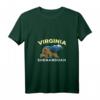 Damen Shenandoah US National Park Virginia Bär T-Shirt mit V-Ausschnitt – Perfektes Geschenk für Naturliebhaber, Wanderer und Touristen