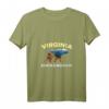 Damen Shenandoah US National Park Virginia Bär T-Shirt mit V-Ausschnitt – Perfektes Geschenk für Naturliebhaber, Wanderer und Touristen