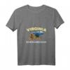Damen Shenandoah US National Park Virginia Bär T-Shirt mit V-Ausschnitt – Perfektes Geschenk für Naturliebhaber, Wanderer und Touristen