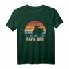Papa Bär - Zwillingspapa Ankündigung T-Shirt für Vater von Zwillingen mit klassischem Schnitt