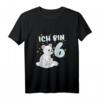 Kinder T-Shirt zum 6. Geburtstag mit Eisbär - Ich Bin Schon 6 Jahre Bär Geschenk für Mädchen & Jungen, perfekt für Schule & Kindergarten