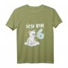 Kinder T-Shirt zum 6. Geburtstag mit Eisbär - Ich Bin Schon 6 Jahre Bär Geschenk für Mädchen & Jungen, perfekt für Schule & Kindergarten