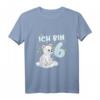 Kinder T-Shirt zum 6. Geburtstag mit Eisbär - Ich Bin Schon 6 Jahre Bär Geschenk für Mädchen & Jungen, perfekt für Schule & Kindergarten