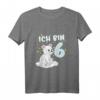 Kinder T-Shirt zum 6. Geburtstag mit Eisbär - Ich Bin Schon 6 Jahre Bär Geschenk für Mädchen & Jungen, perfekt für Schule & Kindergarten