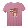 Süßer Teddybär mit Regenbogen Flagge T-Shirt – Für Menschenrechte, Vielfalt und Toleranz