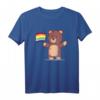 Süßer Teddybär mit Regenbogen Flagge T-Shirt – Für Menschenrechte, Vielfalt und Toleranz