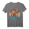 Vintage wütender Bär reitet ein Fahrrad - Lustiges Tier- und Radfahrer T-Shirt für Bären- und Naturliebhaber