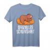 Offizielles Schlafshirt Pyjama Nachthemd Bär - Lustiges Geschenk für Bärenfans, Langschläfer und Morgenmuffel, Damen & Herren