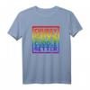 Gay Bär T-Shirt mit Pride Flagge – Chubby Jungs Kuschel besser, Unterstützendes LGBT & Bear Community Shirt für Pride & Weihnachten