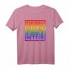 Gay Bär T-Shirt mit Pride Flagge – Chubby Jungs Kuschel besser, Unterstützendes LGBT & Bear Community Shirt für Pride & Weihnachten