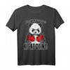 Niedliches Kickboxen Panda T-Shirt - Lustiges Geschenk für Kickboxer, Panda-Liebhaber und Kampfsportfans