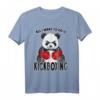 Niedliches Kickboxen Panda T-Shirt - Lustiges Geschenk für Kickboxer, Panda-Liebhaber und Kampfsportfans