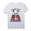 Niedliches Kickboxen Panda T-Shirt - Lustiges Geschenk für Kickboxer, Panda-Liebhaber und Kampfsportfans