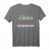 Anchorage Alaska Vintage Retro Bär Grizzly Natur Souvenir T-Shirt – Cooles Geschenk für Tier- und Naturfans