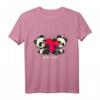 Lustiges Panda Bär T-Shirt für Kinder und Erwachsene - Süßes Fun Panda Shirt mit Aufdruck BEARLY LOVE, ideales Geschenk zu Geburtstag & Weihnachten
