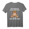 Lustiges Halb Mensch halb Bär Märchen T-Shirt – Perfektes Geschenk für Bärenliebhaber, Freunde und Familie für Geburtstage, Weihnachten & mehr