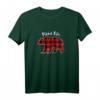 Damen Mama Bär Kariert Schwarz T-Shirt – Perfektes Geschenk für Mutter, Mama und Wildlife-Liebhaber zum Muttertag, Geburtstag & Weihnachten