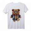 Lustiger Hip-Hop-Teddybär mit Sonnenbrille und Jacke T-Shirt – Stylische Geschenkidee für Väter, Mütter und Tierliebhaber