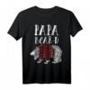 Herren Papa Bär Holzfäller Flanell Hemd mit Bär und Kariertem Design – Perfektes Weihnachtsgeschenk für Väter, Großväter & Freunde