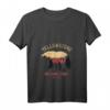 Damen HapFrog Bär Souvenir T-Shirt mit V-Ausschnitt – Vintage Retro Nationalparks Design, ideales Geschenk für Naturliebhaber & Abenteuerfans