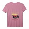 Damen HapFrog Bär Souvenir T-Shirt mit V-Ausschnitt – Vintage Retro Nationalparks Design, ideales Geschenk für Naturliebhaber & Abenteuerfans