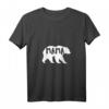 Damen Muttertag Geschenk - Mama Bär Outdoor T-Shirt mit V-Ausschnitt für Frauen & Damen, Perfekt für Mütter und Omas