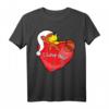 Romantisches Valentinstag T-Shirt mit Herz, Liebe & Bär - Perfektes Geschenk für Freundin und Partner