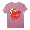 Romantisches Valentinstag T-Shirt mit Herz, Liebe & Bär - Perfektes Geschenk für Freundin und Partner