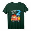 Kinder Geburtstag Feuerwehr Junge - Bär T-Shirt zum 2. Geburtstag, ideales Geschenk für kleine Feuerwehr-Fans und Geburtstagsparty