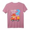 Kinder Geburtstag Feuerwehr Junge - Bär T-Shirt zum 2. Geburtstag, ideales Geschenk für kleine Feuerwehr-Fans und Geburtstagsparty