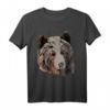 Grizzlybär Tiermotiv Kunst Aufdruck T-Shirt – Geschenkidee für Kinder, Damen & Herren zum Geburtstag und Weihnachten